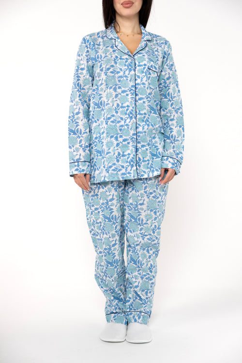 Blue Blossom Pajama Set