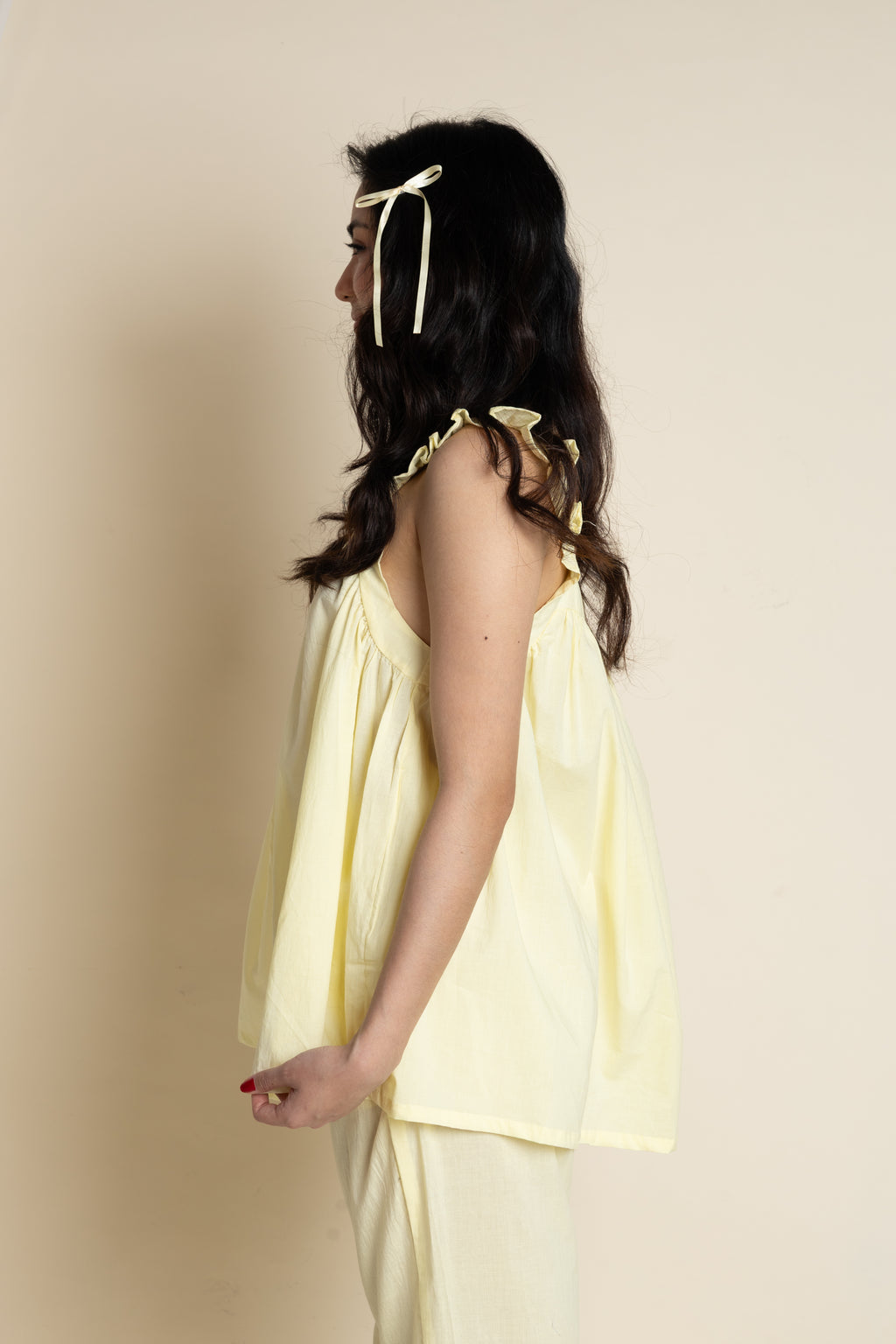 Plain Butter Pajama Set