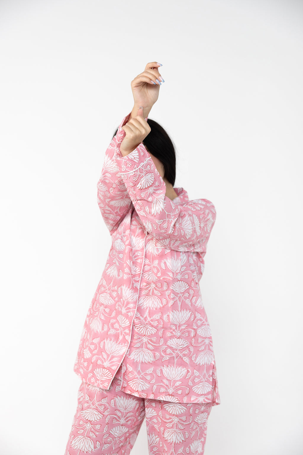 Pink Blossom Pajama Set