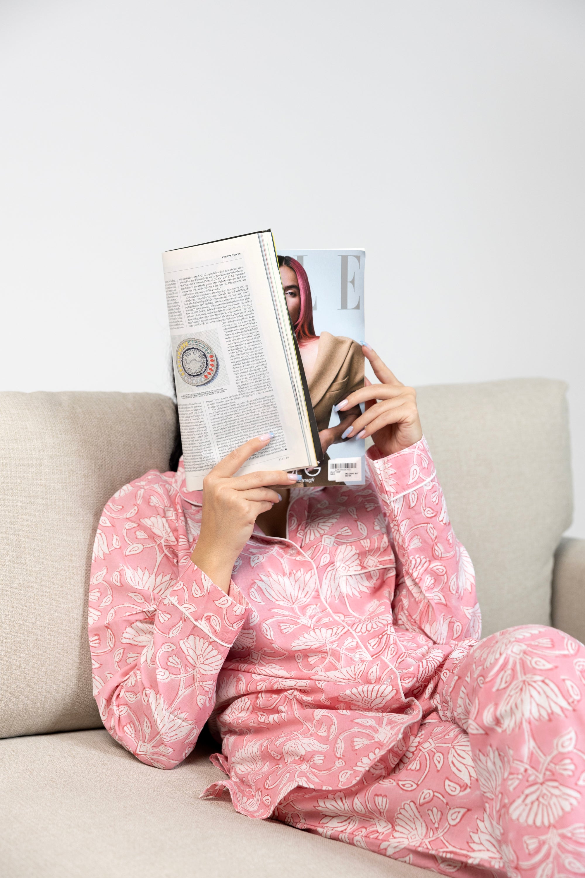 Pink Blossom Pajama Set