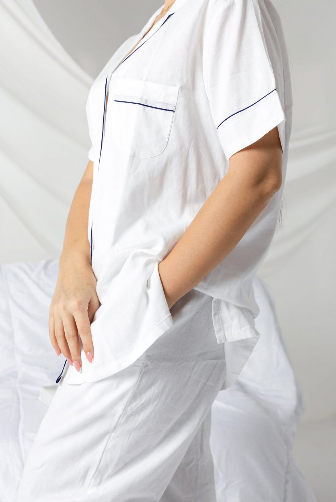 Classic White Short Sleeve Set