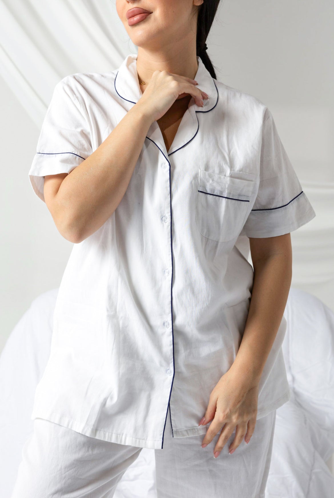 Classic White Short Sleeve Set