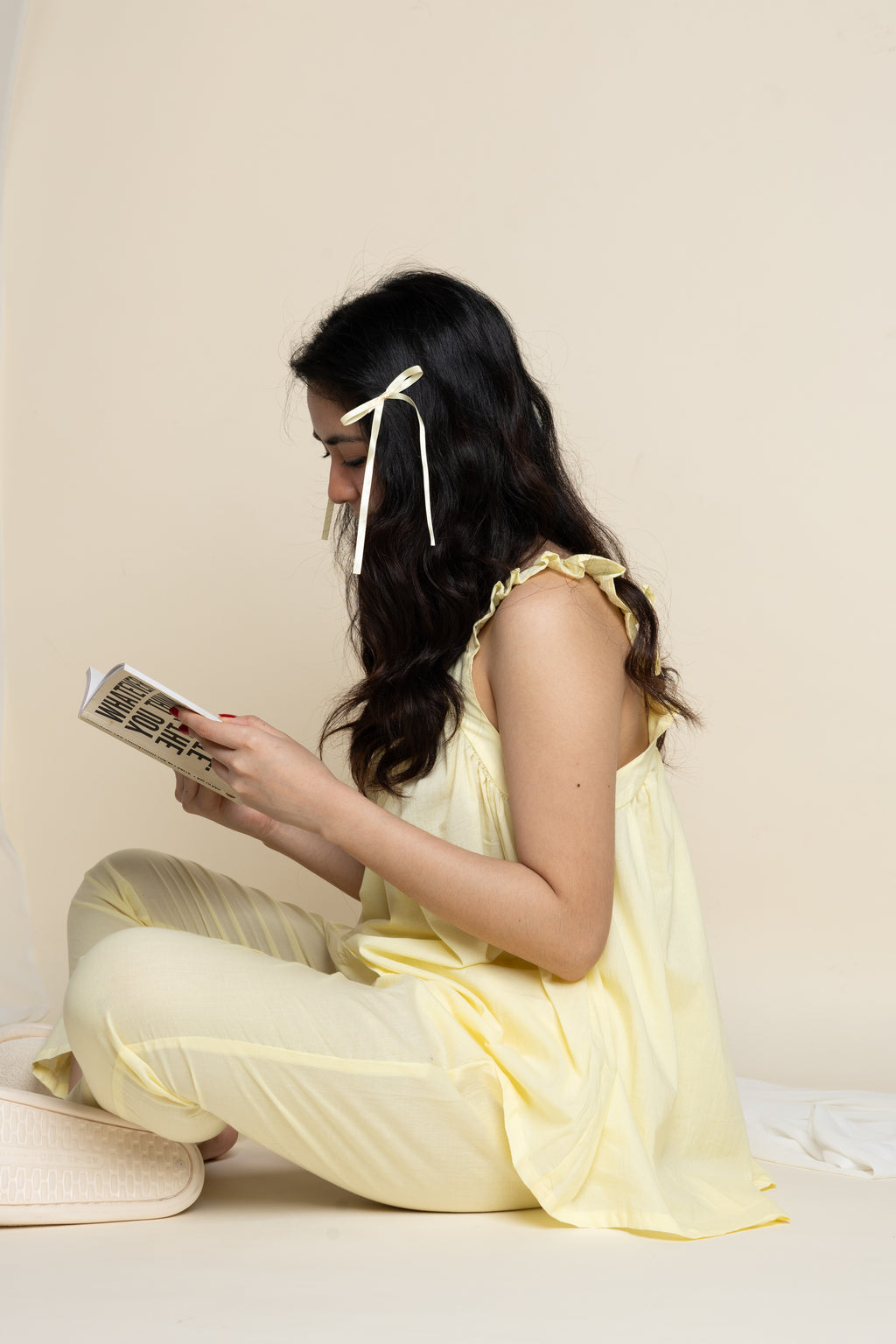 Plain Butter Pajama Set