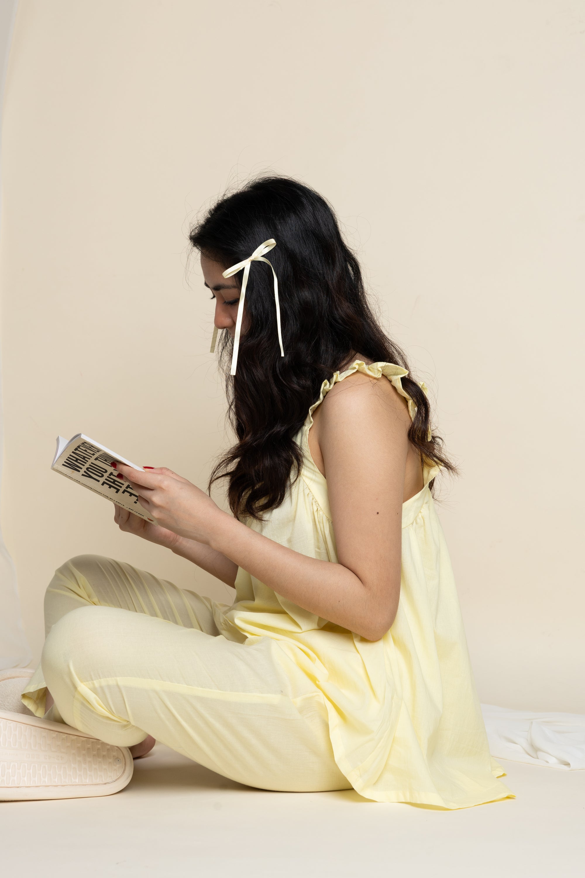 Plain Butter Pajama Set