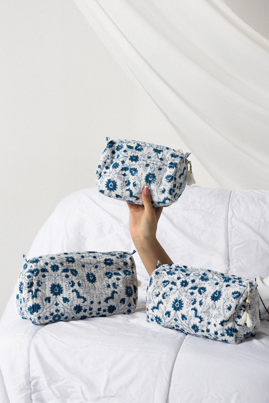 3-Piece Cosmetic Pouch Set