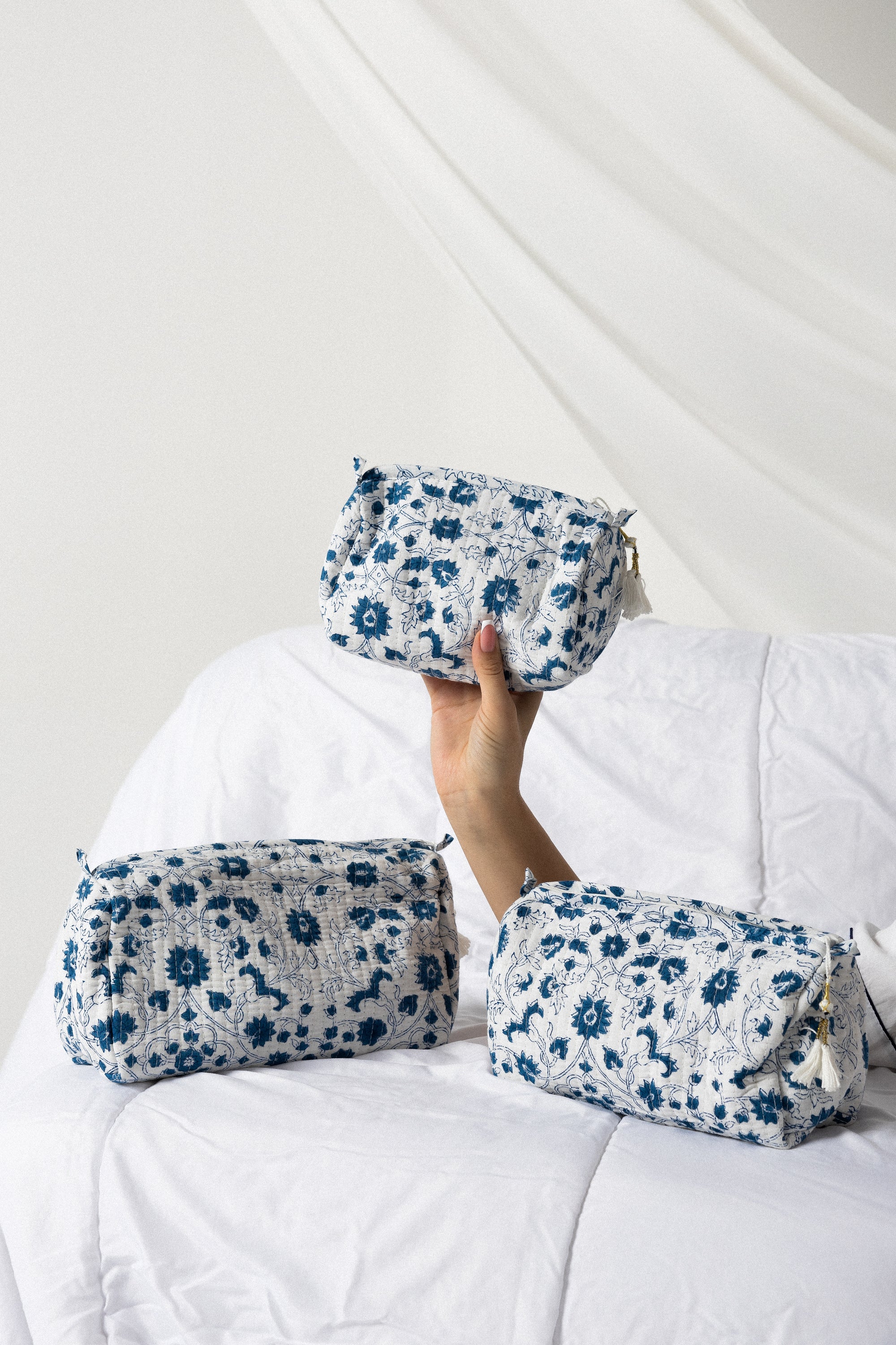 3-Piece Cosmetic Pouch Set