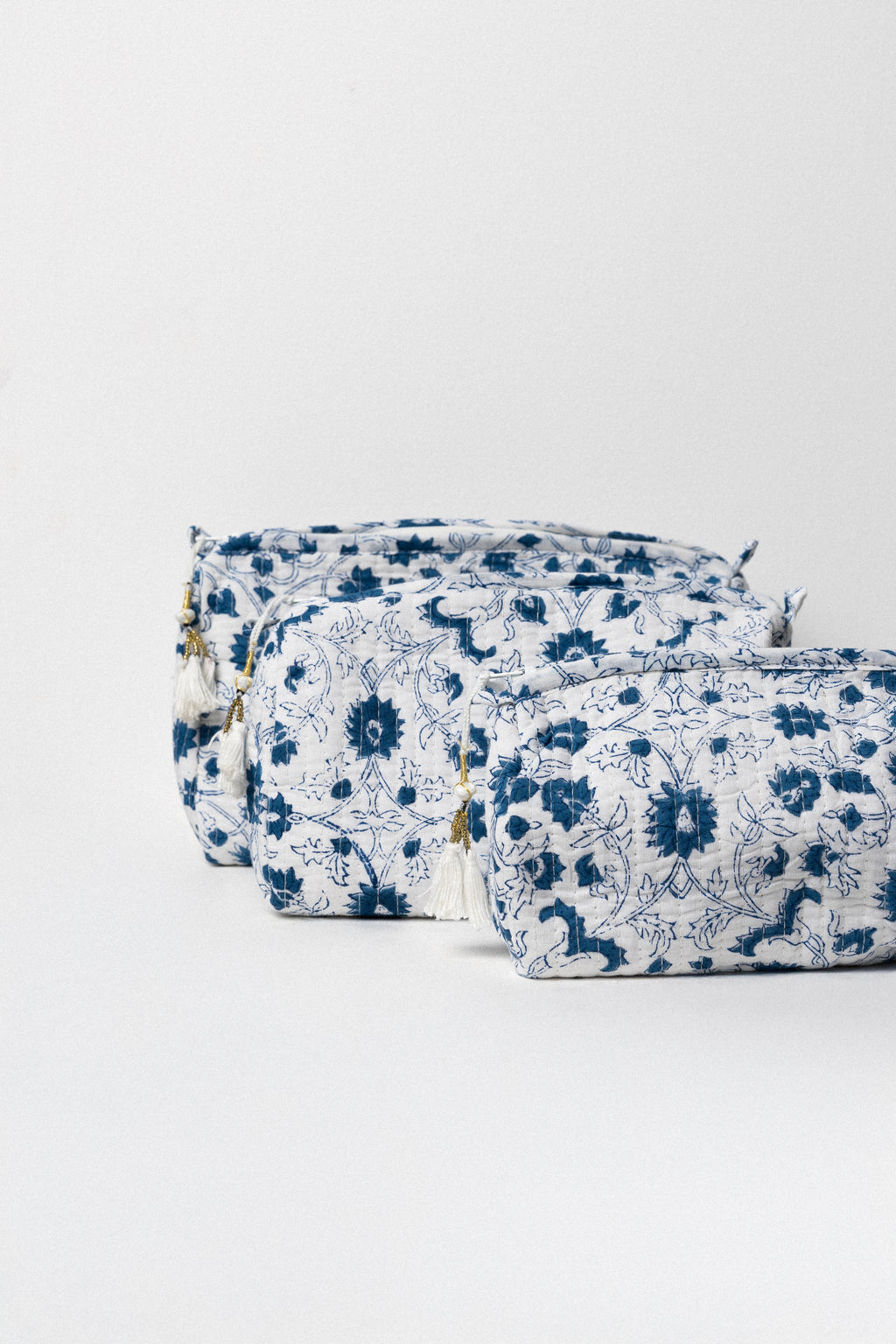 3-Piece Cosmetic Pouch Set