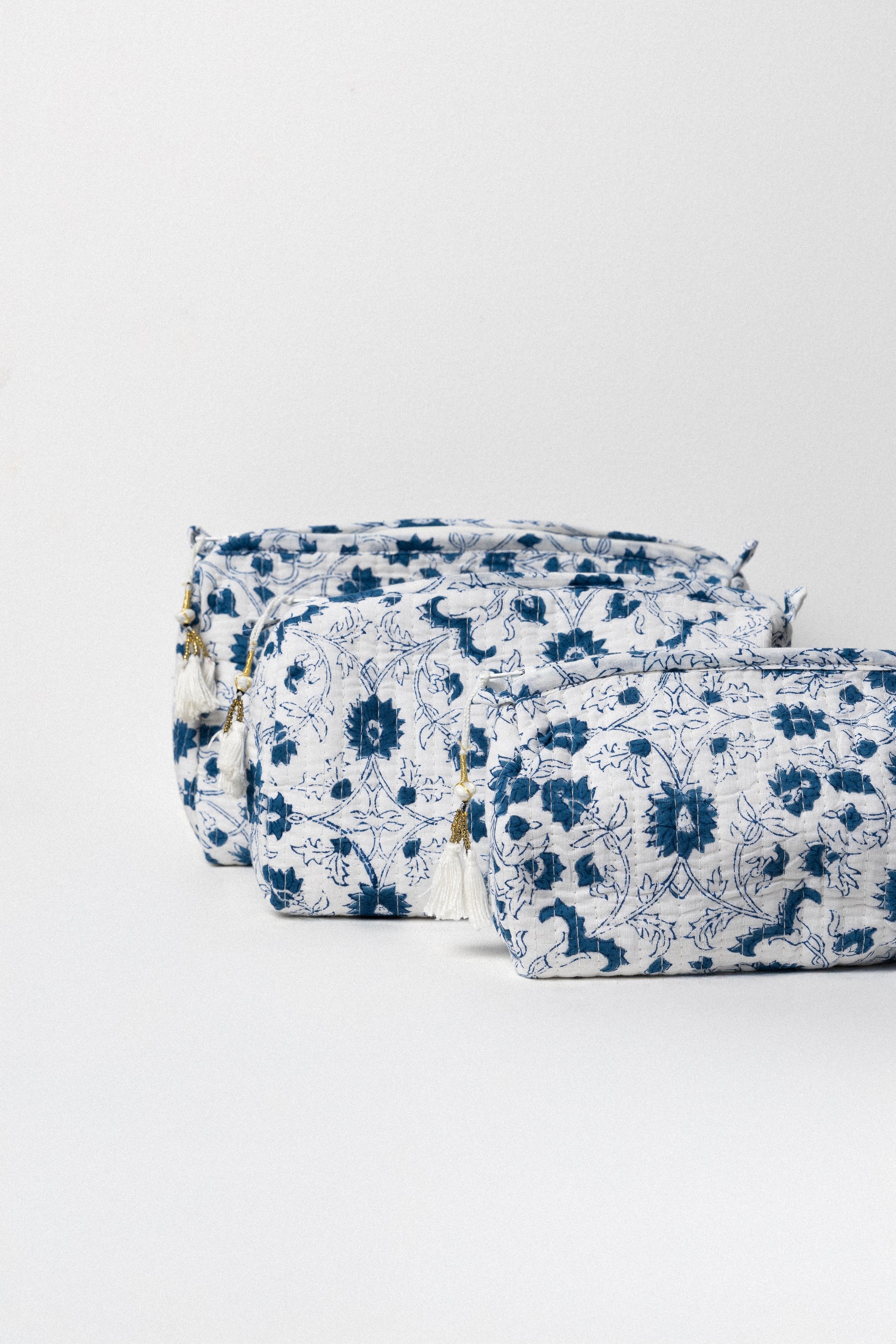 3-Piece Cosmetic Pouch Set