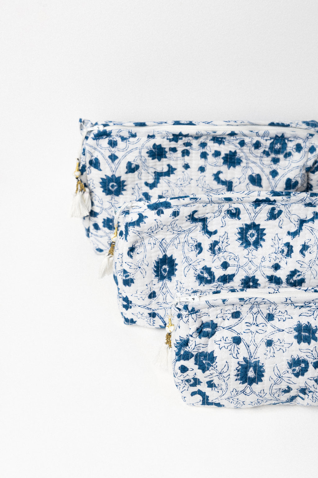 3-Piece Cosmetic Pouch Set