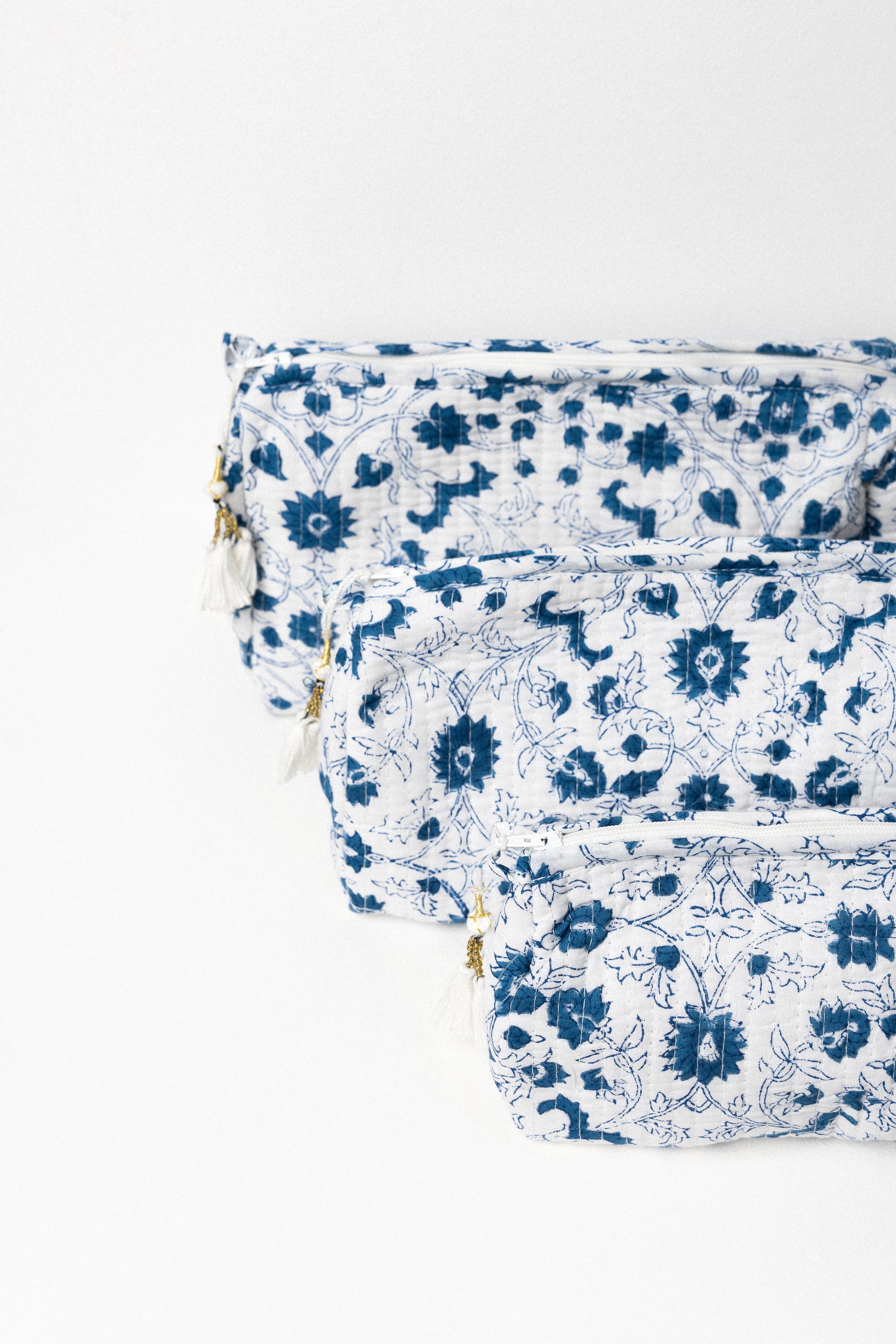 3-Piece Cosmetic Pouch Set
