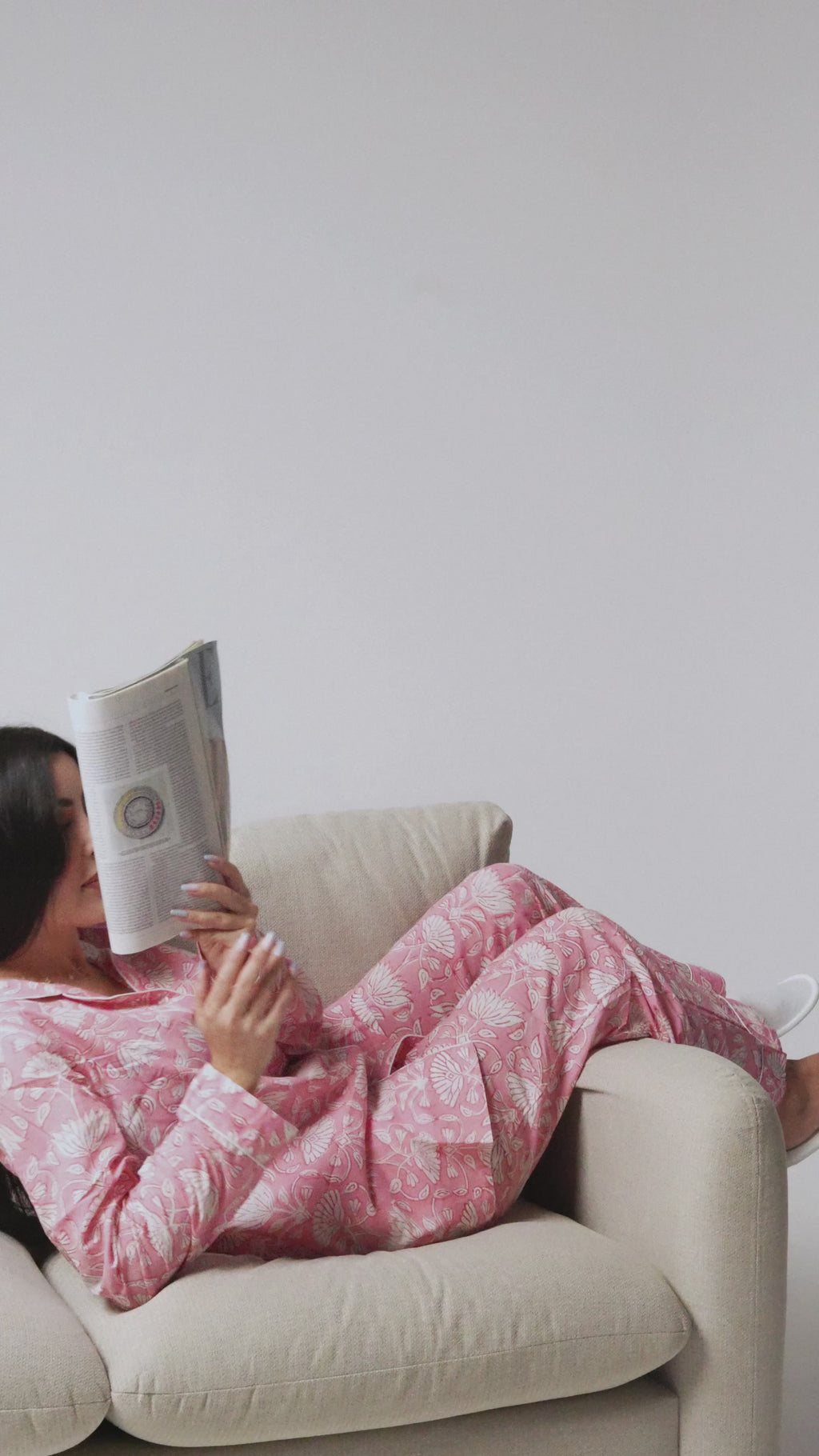 Pink Blossom Pajama Set