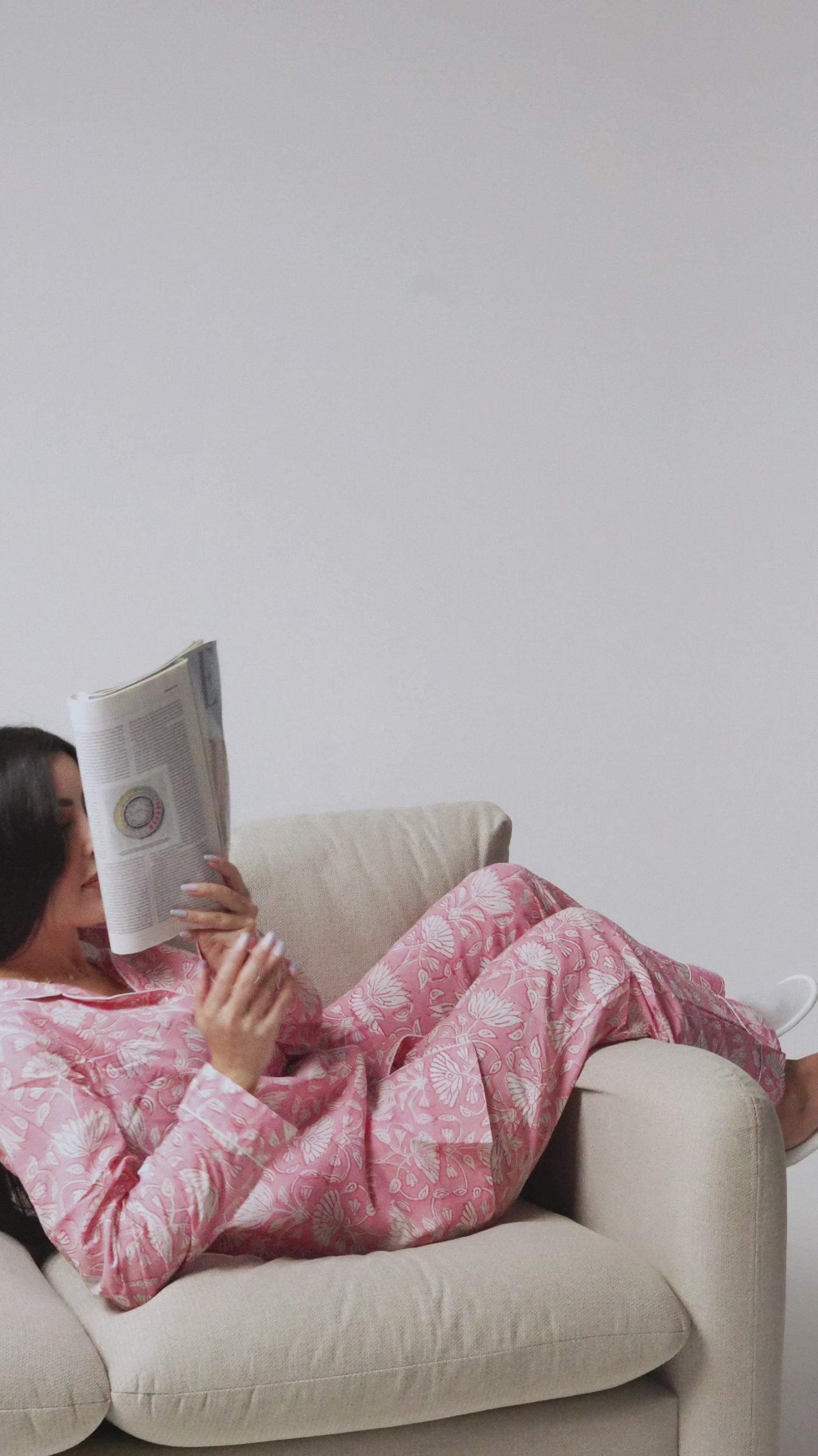 Pink Blossom Pajama Set